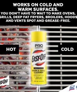 Easy Off Professional Oven & Grill Cleaner Can, Yellow, 1.5 lb, 24 Oz 1.5 Pound (Pack of 1) 37 81gkk7x850L
