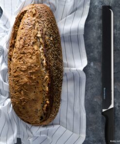 Messermeister 12” Slicer Edge-Guard, Black - Fashionable & Functional Knife Protector for Carving & Slim-Blade Knives - 2 Blade Entry Notches - 12.5” x 0.9375” 12.5” x 1.25" 16 81gkzNfN3NL