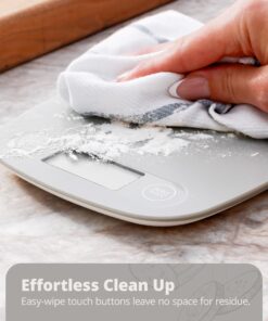 Greater Goods Gray Food Scale - Digital Display Shows Weight in Grams, Ounces, Milliliters, and Pounds | Perfect for Meal Prep, Cooking, and Baking | A Kitchen Necessity Designed in St. Louis Plastic Ash Grey 31 81gq2iucCRL