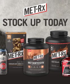 MET-Rx Big 100 Protein Bar, Meal Replacement, 30G Protein, Gluten Free, Crispy Apple Pie, 3.52 oz. ea, 8 Count (Packaging May Vary) 20 81gqQeppMPL