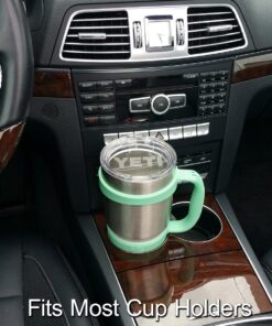 F-32 Handle - 19 COLORS - 30oz Size - Compatible with 30 oz YETI and 30 oz. OZARK TRAIL Tumbler Travel Mug (30OZ, SEAFOAM GREEN) 30ozSeafoam Green / Groovy Green 30.0 ounces 25 81gt36oCuSL