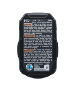 Ryobi P128 Upgrade Kit: Intelliport 18V Lithium Ion Battery Charger (P117) and Single 18V Lithium Ion Battery (P102) Compatible With One+ System 17 81gu2Ixw4sL