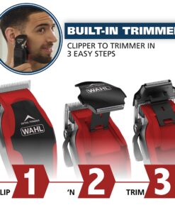 Wahl USA Clip ‘N Trim 2 In 1 Corded Hair Clipper with Pop Up Trimmer Kit, Perfect for Home Haircuts and Touching Up Around Necklines and Sideburns – Model 79900-1501P 33 81guKOIbn6L
