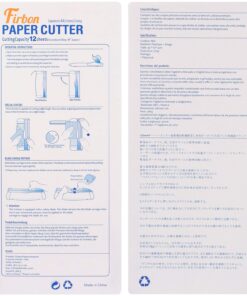 Firbon A4 Paper Cutter 12 Inch Titanium Paper Trimmer Scrapbooking Tool with Automatic Security Safeguard and Side Ruler for Craft Paper, Coupon, Label and Cardstock (Black) 1-black 33 81gvrW0AVdL