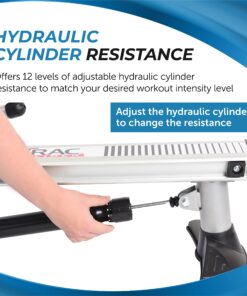 Stamina BodyTrac Glider Hydraulic Rowing Machine with Smart Workout App - Rower Workout Machine with Cylinder Resistance - Up to 250 lbs Weight Capacity Glider 1050 27 81gwANeDhxL