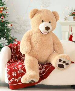 MorisMos Big Plush Giant Teddy Bear Premium Soft Stuffed Animals Light Brown,51 Inches 51 inches 23 81gxILYLfaL