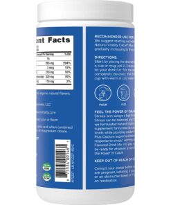 Natural Vitality Calm, Magnesium Citrate & Calcium Supplement, Drink Mix Powder Supports a Healthy Response to Stress, Gluten Free, Vegan, & Non-GMO, Raspberry Lemon, 16 Oz 16 Ounce (Pack of 1) 37 81gyFPH0mqL