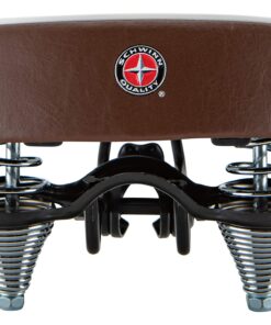 Schwinn Comfort Bike Seat, Bicycle Seat Replacement for Men and Women, Universal Fit Saddles with Standard Seat Posts Cruiser/Quilted Brown 20 81gyGgfkf6L