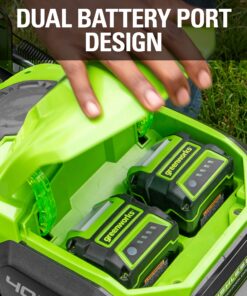Greenworks 40V 21" Brushless Cordless (Push) Lawn Mower (75+ Compatible Tools), 5.0Ah Battery and Charger Included 21" Mower (5.0Ah) 34 81gz0T1hyBL