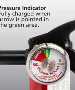 Kidde Fire Extinguisher for Home, 1-A:10-B:C, Dry Chemical Extinguisher, Red, Mounting Bracket Included 1 Pack Basic 33 81gzCPEppML