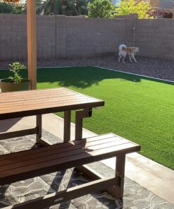 Lifetime 60054 Convertible Bench / Table, Faux Wood Construction, Brown 43 81gzUFsC0bL