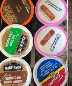 Crazy Cups Flavored Coffee Pods Variety Pack, Fully Compatible With All Keurig Flavored K Cups Brewers, Coffee Sampler, 40 Count 41 81h PIA2mjL