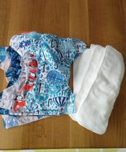 ALVABABY Baby Cloth Diapers 6 Pack with 12 Inserts One Size Adjustable Washable Reusable for Baby Girls and Boys 6DM26 04 Boy Color 26 53 81h0I50Mj2L
