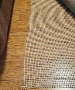 The Original Gorilla Grip Extra Strong Rug Pad Gripper, 5x7 FT, Grips Keep Area Rugs in Place, Thick Slip and Skid Resistant Pads for Hard Floors Under Carpet Mat Cushion and Hardwood Floor Protection 5' x 7' 35 81h1YHCHBwL