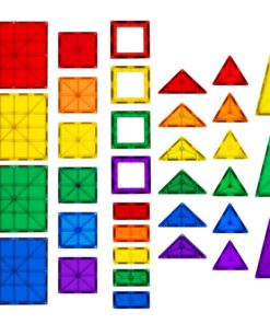 Best Choice Products 110-Piece Kids Colorful Magnetic Tiles Set 3D Construction Magnet Building Blocks Educational STEM Toy with Carrying Case - Multicolor 21 81h2rt2jY9L