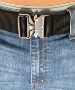 FAIRWIN Men's Tactical Belt, Rigger Belt, Utility Web Nylon Novelty Work Belt for Men Black S(Waist 30''-36''Width 1.5'') 32 81h4WAcPOzL