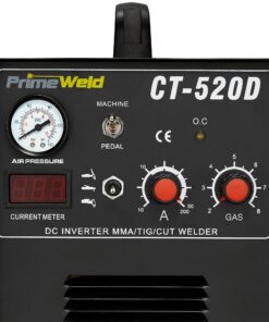 PrimeWeld 3-in-1 50 Amp Plasma Cutter, 200 Amp TIG Welder and 200 Amp Stick Welder - Welding and Cutting Combo, Mobile Welding Machine, Portable Plasma Cutter, Multipurpose Welder and Cutter, CT-520D 30 81h5S5wqJrL