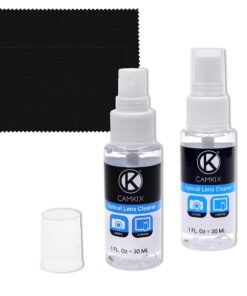 Lens and Screen Cleaning Kit - 2X Cleaning Spray, 2X Microfiber Cloth - Perfect to Clean The Lens of Your DSLR Camera - Also Great for Your Smartphone, Tablet, Notebook, etc. 5 81h8IfXMXmL