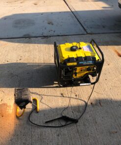 Champion Power Equipment 100302 4000-Watt RV Ready Open Frame Inverter, Yellow 4000-Watt + Gas + Manual Start 47 81hAooId2ZL