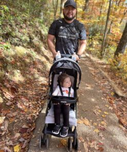 Kolcraft Cloud Plus Lightweight Easy Fold Compact Toddler Stroller and Baby Stroller for Travel, Large Storage Basket, Multi-Position Recline, Convenient One-hand Fold, 13 lbs - Slate Gray Slate Grey (Wheel Color May Vary) 30 81hB214xQwL