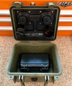 DemerBox DB2: Waterproof, Portable, and Rugged Outdoor Bluetooth Speakers. Loud Sound, 40+ hr Battery Life, Dry Box + USB Charging (Pesaro Green) Pesaro Green 28 81hB9eXerKL