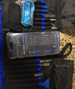 80 IN 1 Professional Computer Repair Tool Kit, Precision Screwdriver Set with 56 Bits, Magnetic screwdriver set Compatible for Laptop, PC, MacBook, Tablet, iPhone, PS4, and Other Electronic Repair Blue 46 81hBQQMiVWL