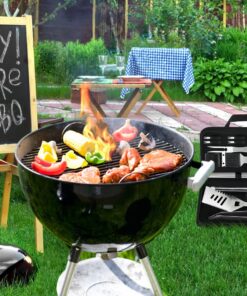 POLIGO 26 PCS Grill Set Backyard BBQ Grill Accessories Stainless Steel Grill Utensils Set with Bag for Christmas Dads Birthday - Camping BBQ Tools Grilling Tools Set Ideal Grilling Gifts for Men Women Black - 26PCS BBQ Set 14 81hBTriicCL