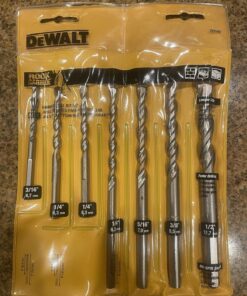 DEWALT Masonry Drill Bit Set, Percussion, Concrete & Block, 7-Piece (DW5207) 23 81hBWNq6iTL