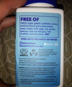 SmartyPants Multivitamin for Men, Gummies: Omega 3 Fish Oil (EPA/DHA), Methylfolate, CoQ10, Vitamin D3, C, Vitamin B12, B6, Vitamin A, K & Zinc for Immune Support, 180 Gummies (30 Day Supply) 49 81hBre 5SPL