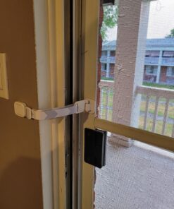 Door Buddy Baby Proof Door Latch for Cats - Grey. Adjustable Cat Door Strap Keeps Baby Out of Cat Food & Litter Box. Simple Child Door Locks for Kids Safety. Baby Gate Cat Door Interior Alternative 31 81hCQUfsX4L