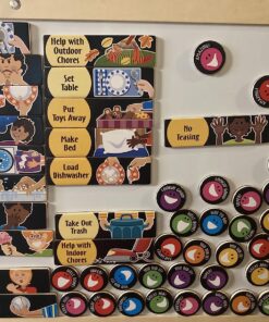 Melissa & Doug Deluxe Wooden Magnetic Responsibility Chart With 90 Magnets 32 81hDIsDZvfL 1