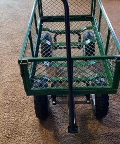 Gorilla Carts GOR400-COM Steel Garden Cart, Steel Mesh Removable Sides, 3 cu ft, 400 lb Capacity, Green 37 81hF4ZZUtL