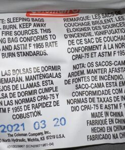 Coleman Dunnock Cold Weather Sleeping Bag, 20°F Camping Sleeping Bag for Adults, Comfortable & Warm Sleeping Bag for Camping and Outdoor Use, Fits Adults up to 6ft 4in Tall 35 81hFC8tqm6L 1