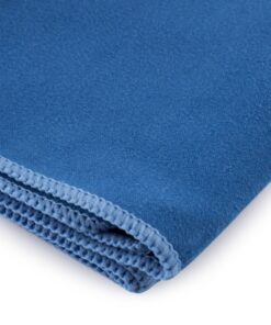 Alternative view of Yoga Sport Non Slip Suede Exercise Towels, 2 Pack Blue 15" x 24"