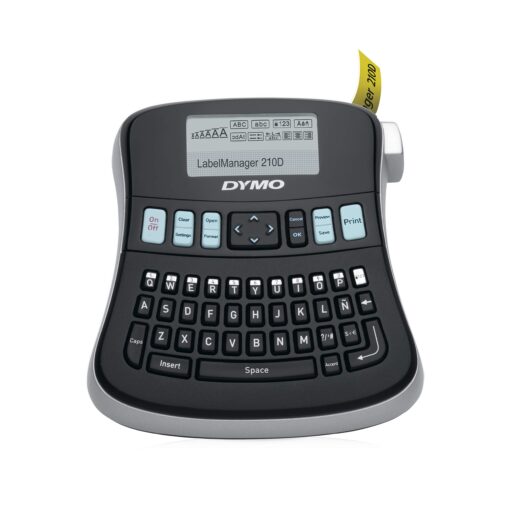 DYMO Desktop Label Maker | LabelManager 210D All-Purpose Portable Label Maker, Easy-to-Use, One-Touch Smart Keys, QWERTY Keyboard, Large Display, for Home & Office Organization