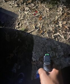 TRUGLO TFO Tritium & Fiber-Optic Handgun Sight | Snag-Resistant Front & Rear Bright Night Sights, Compatible with Glock Handguns Green Front / Green Rear Glock 42/43 35 81hI13mrLRL