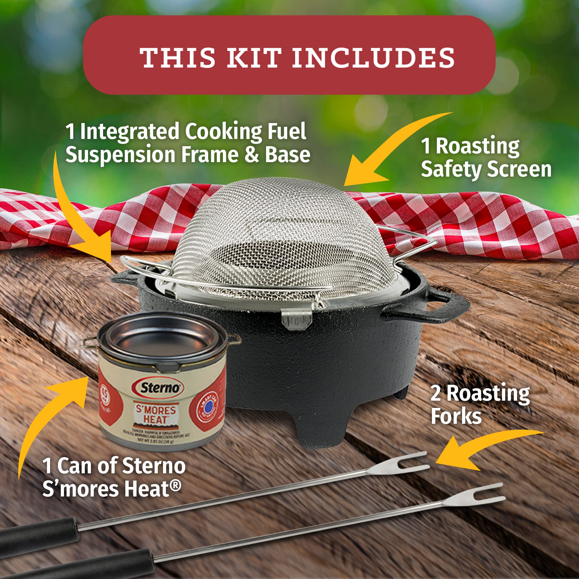 Sterno Smores Maker Junior, Table top Smores Roaster - Designed for Safe, Cord Free Indoor or Outdoor Fun, Ideal for Kids, Parties, Fun Housewarming Gifts and More Black 2 Sterno Smores Maker Junior, Table top Smores Roaster - Designed for Safe, Cord Free Indoor or Outdoor Fun, Ideal for Kids, Parties, Fun Housewarming Gifts and More Black - Image 2