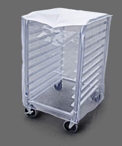 New Star Foodservice 36534 Commercial Sheet Pan Rack Cover, PVC, 10-Tier, 28 x 23 x 33 inch, Clear 7 81hJUMmnPXL