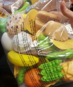 KidKraft 115-Piece Deluxe Tasty Treats Pretend Play Food Set, Plastic Grocery and Pantry Items, Gift for Ages 3+ 49 81hKXYsXubL