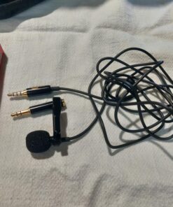 YouMic - Small Lavalier Microphone with Clip - Lav Lapel Mic for Camera Phone iPhone iOS Android PC Laptop Video Recording - Noise Cancelling 3.5mm Jack 51 81hLLlEKR4L