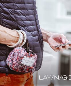 Lay-n-Go Cosmo Small Drawstring Cosmetic & Makeup Bag Organizer, Toiletry Bag for Travel, Gifts, and Daily Use, 16 inch, Black 14 81hMr6kDilS