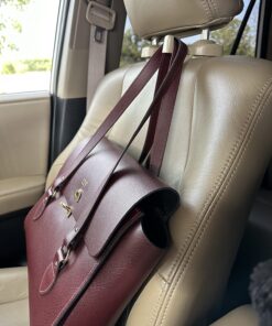 IPELY Universal Car Vehicle Back Seat Headrest Hanger Holder Hook for Bag Purse Cloth Grocery (Dark Beige -Set of 2) Dark Beige 31 81hMsoBfqL