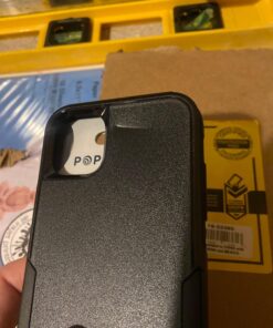 Bundle: OtterBox COMMUTER SERIES Case for IPhone 11 - (BLACK) + PopSockets PopGrip - (WHITE MARBLE) Black / White Marble Case & PopGrip 26 81hN0nB61TL