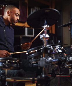 Alesis Drums Command Mesh Kit - Electric Drum Set with USB MIDI Connectivity, 600+ Electronic & Acoustic Drum Kit Sounds and Dual Zone Mesh Pads Old Model Drum Set Only 26 81hOEWrKG1L