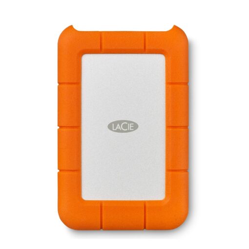 LaCie (LAC9000633) Rugged Mini 4TB External Hard Drive Portable HDD – USB 3.0/ 2.0 Compatible, Drop Shock Dust Rain Resistant Shuttle Drive, For Mac And PC Computer Desktop and Laptop, Orange Rugged mini HDD