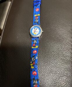 Disney Mickey Mouse Kids' Stainless Steel Time Teacher Analog Quartz Watch Blue 15 81hPEC5oVQL