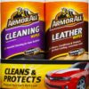 Armor All Car Cleaning and Leather Wipes - Interior Cleaner for Cars & Truck & Motorcycle, 25/20 Count (Pack of 2), 18761 Old Style (2x25 Count) 6 81hTLyT2qkL