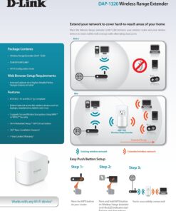 D-Link Wireless N 300 Mbps Compact Wi-Fi Range Extender (DAP-1320) (Discontinued by Manufacturer) 13 81hTsm8TUkL