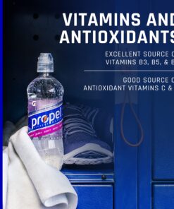 Propel Black Cherry, Zero Calorie Sports Drinking Water with Electrolytes and Vitamins C&E, 16.9 Fl Oz(Pack of 12) 18 81hUCTpr6pL