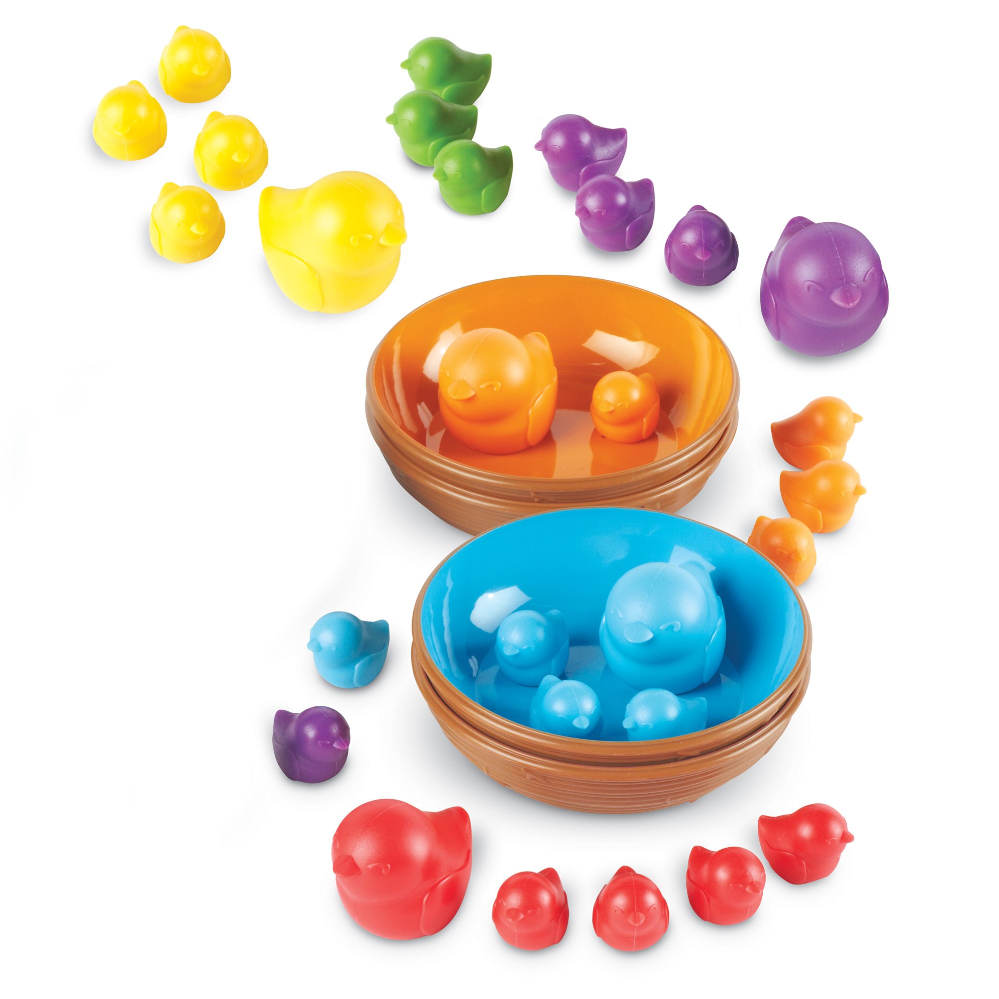 Learning Resources Birds in a Nest Sorting Set, Fine Motor Set, Color Sorting Set for Toddlers, 36 Pieces, Ages 3+ 2 Learning Resources Birds in a Nest Sorting Set, Fine Motor Set, Color Sorting Set for Toddlers, 36 Pieces, Ages 3+ - Image 2
